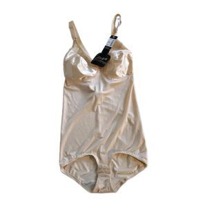 Rago Shapewear Size 40C Body Briefer Wireless Lace Bodysuit Light Shaping NWT